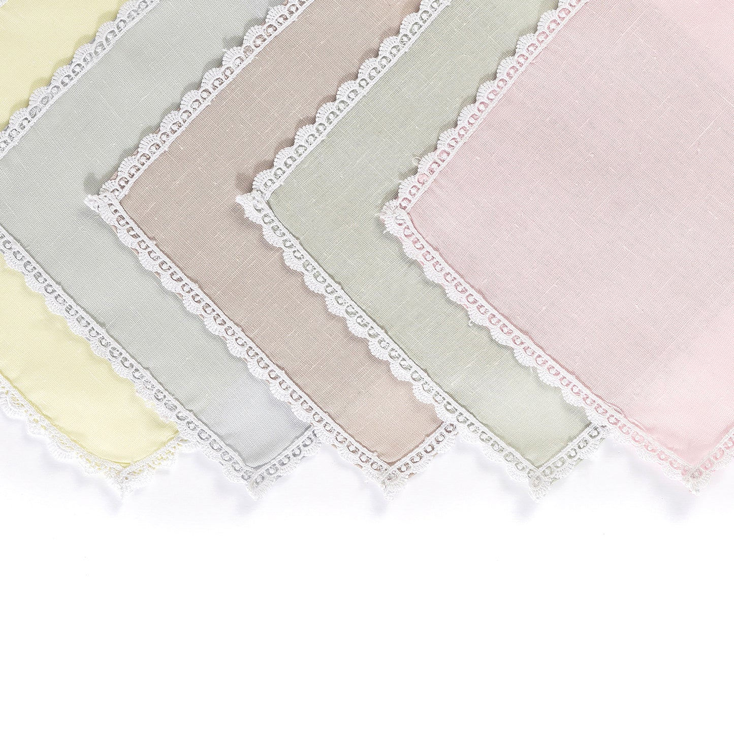 Pastel Lace Napkin Set (Set of 12)